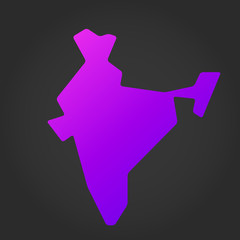 India gradient map