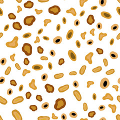 Light Orange vector seamless cover with spots.