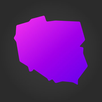Fototapeta Poland gradient map