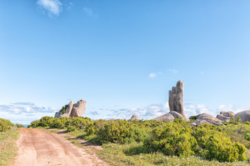 Rock formation at Postberg near Langebaan