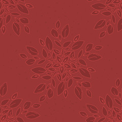 red ornamental seamless pattern. Vintage. floral Ornament. Turkish, Indian motifs. Great for fabric and textile, wallpaper, packaging or any desired idea.doodle.Abstract background, mandala, leaves. g