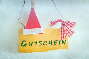 Gutschein für Weihnachten, Nikolaus