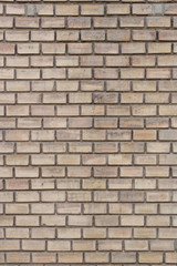 Background of old vintage light brown brick wall
