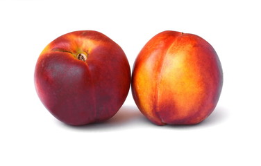 Nectarine isolated on white background