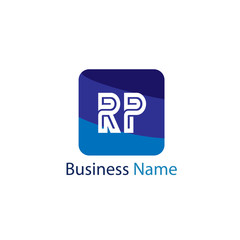 Initial Letter RP Logo Template Design