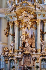 Obraz premium Dresden, Frauenkirche, Inneres, Hochaltar