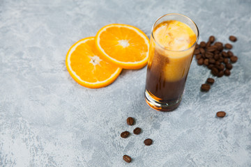 Bumble orange fresh juice coffee arabica espresso bean