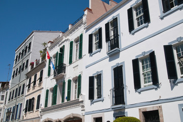 Naklejka premium Stadtansicht, Gibraltar, Britisches Überseegebiet