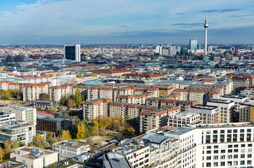 Berlin - Panoramblick vom Potsfdamer Platz Richtung Nord-Osten