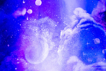 Close-up of Milky way galaxy with stars and space dust in the universe. Space background