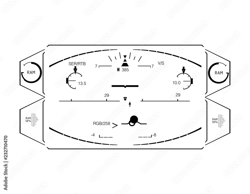 Poster hud elements,graph.vector illustration.head-up display elements for the web.