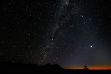 Obraz premium Milky way over the Namib desert