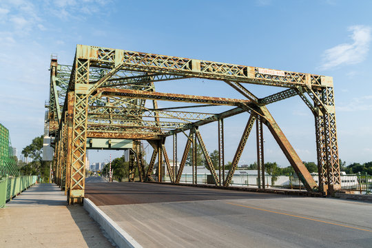 Cantilever Bridge Over Waterway