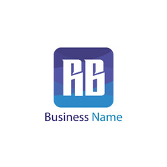 Initial Letter RB Logo Template Design