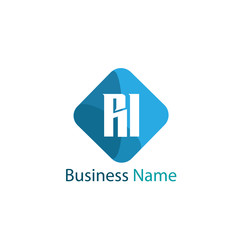 Obraz premium Initial Letter RI Logo Template Design