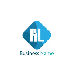 Fototapeta premium Initial Letter RL Logo Template Design