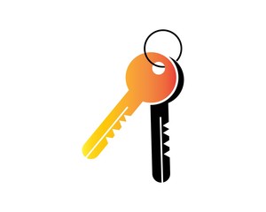 lock icon logo vector template