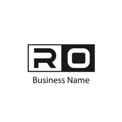 Initial Letter RO Logo Template Design