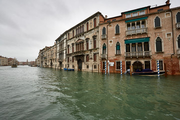 venice view canale grande view panorama historic facade