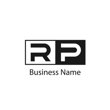 Initial Letter RP Logo Template Design