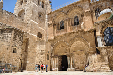 Fototapeta na wymiar Church of the Holy Sepulchre in Ierusalim