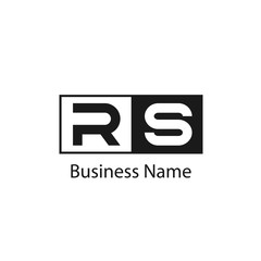 Initial Letter RS Logo Template Design