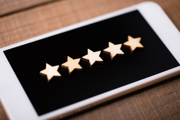 The best excellent business services rating customer experience concept