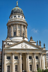 French Church on Gendarmenmarkt in Berlin, Germany.