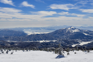 西吾妻山から見た磐梯山