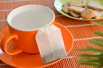 Unused tea bag Cup Cookies