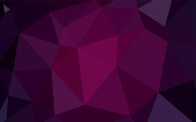 Dark Pink vector abstract mosaic backdrop.