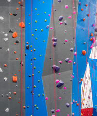 Indoor rock climbing gym