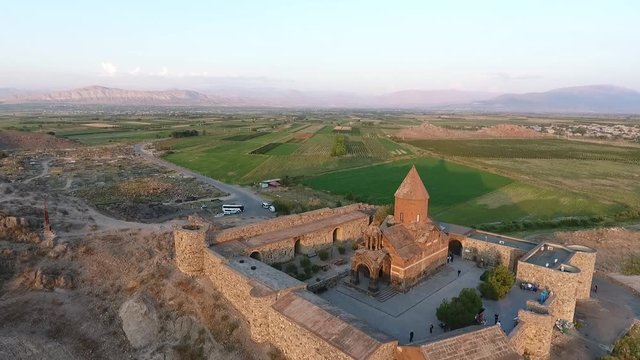 Ancient Monastery Khor Virap in Armenia