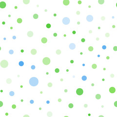 Light Blue, Green vector seamless template with circles.