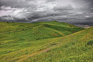 Mountain landscape from the northern region of Azerbaijan, Siazan.