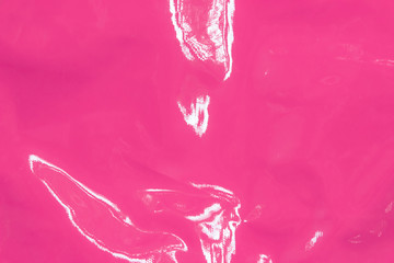 Wall surface plastic texture. Abstract background with pink shapes in top view.