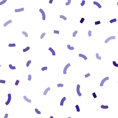 Dark Purple vector seamless pattern with liquid shapes.