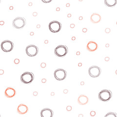 Dark Orange vector seamless cover with spots.