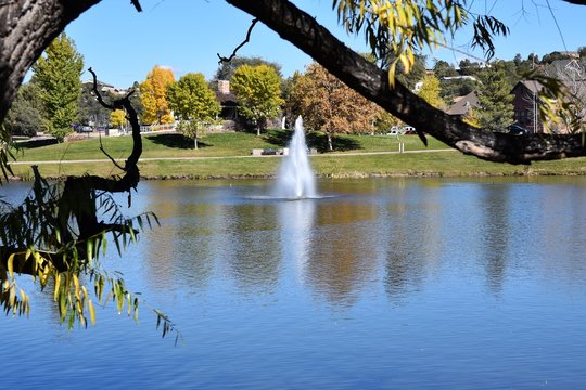 Fountain in a Payson Arizona city park