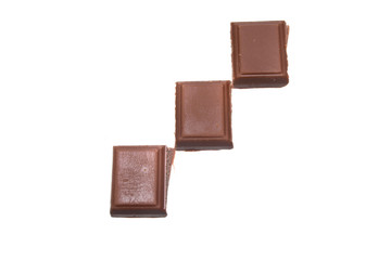 chocolate isolated on white background
