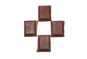 chocolate isolated on white background
