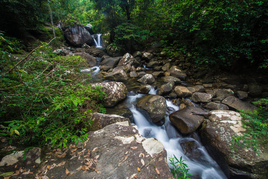 Fototapeta Khao Chamao  waterfall national park , Rayong province , Thailand