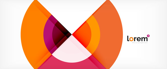 Obraz premium Circle abstract background, geometric modern design template