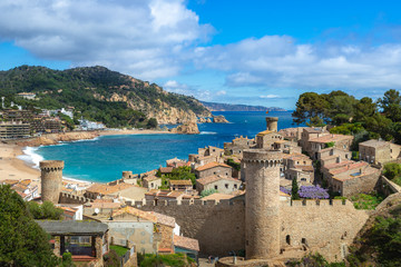 Fortress Vila Vella and Badia de Tossa bay