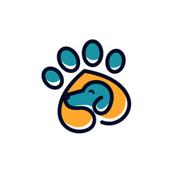 Modern Animal Pet Logo Template