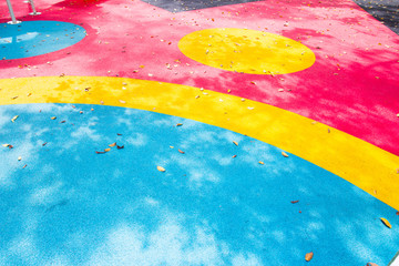 Texture of color playground rubber