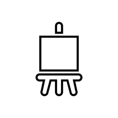 Easel canvas vector icon