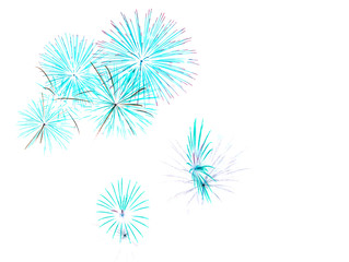 Fireworks white as background or wallpaper.