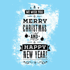 Naklejka premium Merry Christmas typography.