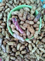 An underground cup with cups for sale in market in Thailand